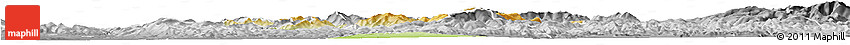 Physical Horizon Map of Prievidza, desaturated