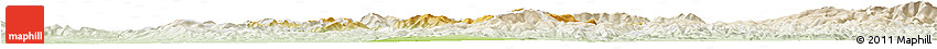 Physical Horizon Map of Prievidza, lighten