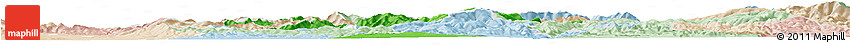 Political Horizon Map of Prievidza, lighten