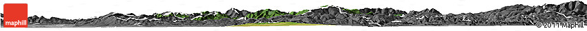 Satellite Horizon Map of Prievidza, desaturated