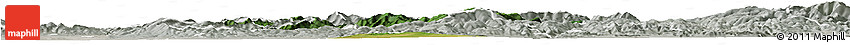 Satellite Horizon Map of Prievidza, lighten, semi-desaturated