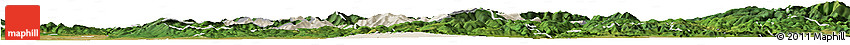 Shaded Relief Horizon Map of Prievidza, satellite outside
