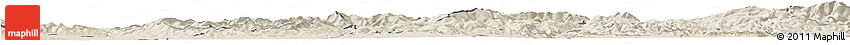 Shaded Relief Horizon Map of Prievidza