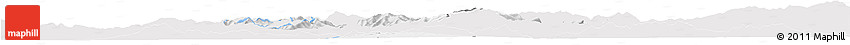 Silver Style Horizon Map of Prievidza, single color outside