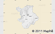 Classic Style Map of Prievidza, single color outside