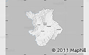 Gray Map of Prievidza, single color outside