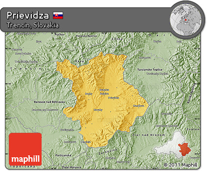 Savanna Style Map of Prievidza