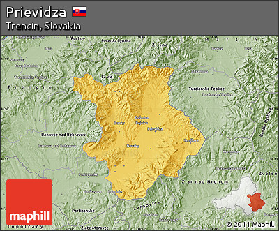 Savanna Style Map of Prievidza