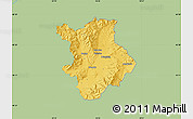Savanna Style Map of Prievidza, single color outside