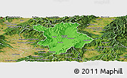 Political Panoramic Map of Prievidza, satellite outside