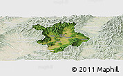 Satellite Panoramic Map of Prievidza, lighten