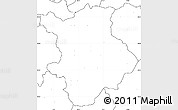 Blank Simple Map of Prievidza, no labels