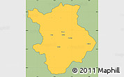 Savanna Style Simple Map of Prievidza, cropped outside