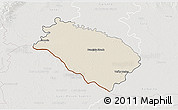 Shaded Relief 3D Map of Dunajska Streda, lighten, semi-desaturated