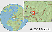 Savanna Style Location Map of Dunajska Streda, highlighted parent region, within the entire country