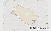 Shaded Relief Map of Dunajska Streda, lighten, semi-desaturated
