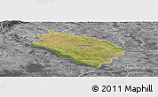 Satellite Panoramic Map of Dunajska Streda, desaturated
