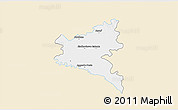 Classic Style 3D Map of Galanta, single color outside