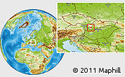 Physical Location Map of Galanta, highlighted parent region