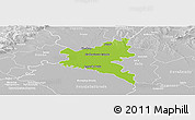 Physical Panoramic Map of Galanta, lighten, desaturated