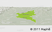 Physical Panoramic Map of Galanta, lighten, semi-desaturated
