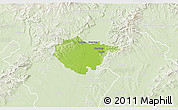 Physical 3D Map of Piestany, lighten