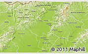Physical 3D Map of Piestany