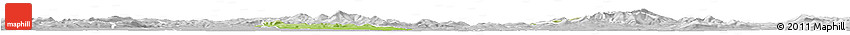 Physical Horizon Map of Piestany, lighten, desaturated