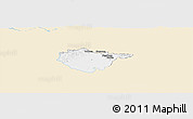 Classic Style Panoramic Map of Piestany, single color outside