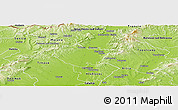 Physical Panoramic Map of Piestany