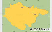 Savanna Style Simple Map of Piestany, single color outside