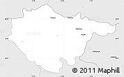 Silver Style Simple Map of Piestany