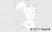 Silver Style Simple Map of Trnava