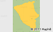 Savanna Style Simple Map of Bytca, single color outside