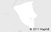 Silver Style Simple Map of Bytca