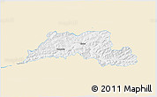 Classic Style 3D Map of Cadca, single color outside