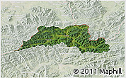 Satellite 3D Map of Cadca, lighten