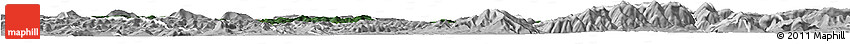 Satellite Horizon Map of Cadca, lighten, desaturated