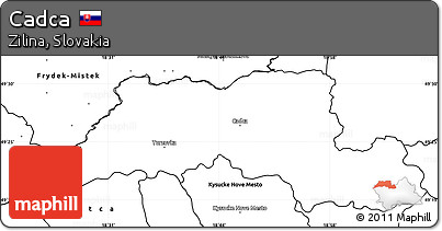 Blank Simple Map of Cadca
