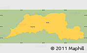 Savanna Style Simple Map of Cadca, single color outside
