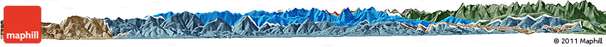 Political Horizon Map of Liptovsky Mikulas, semi-desaturated