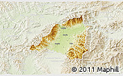 Physical 3D Map of Martin, lighten