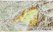 Physical 3D Map of Martin, semi-desaturated