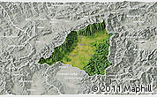 Satellite 3D Map of Martin, lighten, semi-desaturated