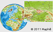 Physical Location Map of Martin, highlighted parent region