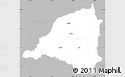 Gray Simple Map of Martin, single color outside