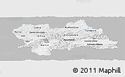 Gray Panoramic Map of Zilina, single color outside