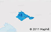 Political 3D Map of Ajdovscina, single color outside