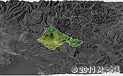 Satellite 3D Map of Ajdovscina, darken, desaturated