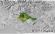 Satellite 3D Map of Ajdovscina, lighten, desaturated